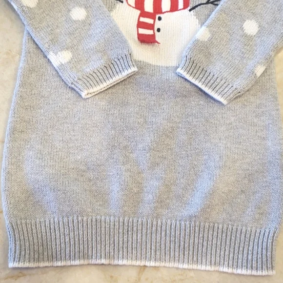 GYMBOREE GRAY WITH WHITE POLKA-DOT SNOWMAN ⛄ SWEATER SIZE 18-24 MONTHS - Picture 10 of 10